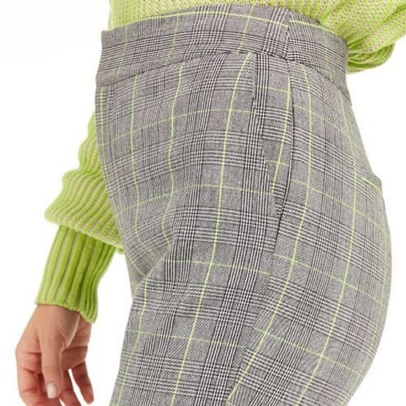 NWT Bar III Becca Tilley x Plaid Tapered Pants - Picture 4 of 13